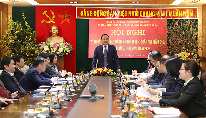 Văn phòng Đoàn đại biểu Quốc hội và HĐND TP Hà Nội triển khai nhiệm vụ năm 2023